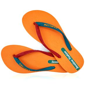 Sandal Jepit Swallow Fashion Female [Orange] - sandal jepit wanita branded original Swallow Sandal [SWLMDRN 02 B]