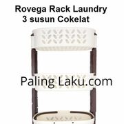 Rovega Laundry Rack & Basket 3 Susun  RLB-300/ keranjang Baju kotor/ rak serbaguna