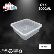 Thinwall Kotak 2000ml isi 15pcs / Food Container PP Box / OTK2000