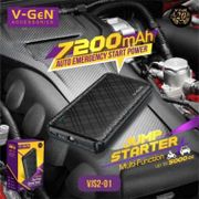 Powerbank V-GeN VJS2-01 Jump Starter 7200mAh Car Jumper Starter VGEN