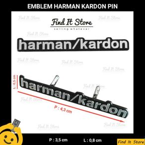 emblem 3d aluminium jbl badge speaker (bkn harman / kardon bose ) - h.kardon pin