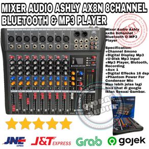 MIXER ASHLY AX8N 8 CHANNEL FULL  Mixer Ashly Bagus Murah ( Bisa COD )