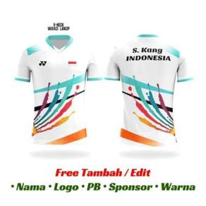 Jersey Baju Kaos Bulutangkis Badminton Custom Free Nama | SHUTTLECOCK