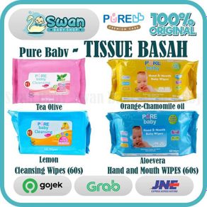 pure baby wipes hand and mouth & baby cleansing tissue hand and mouth - hnm orange oil
