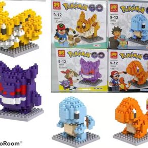 mainan lego blocks pokemon go pikachu / lego karakter