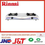 Rinnai Ri-522E Kompor Gas 2 Tungku. Body Stainless Sni Bergaransi