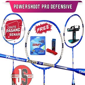 Raket Badminton Hart Powershoot Pro Bonus Senar Rs Micro 66 Dan Grip Karet Roll