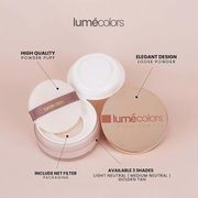 lumecolors loose powder pore blurring effect with oil control medium - light