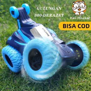 KolMarket Remote Control Stunt Car RC Car Toy dengan Lampu LED Berkedip 360° Tumbling untuk Anak Laki-laki Perempuan