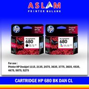 Cartridge hp 680 Black & Color || HP DeskJet Ink Advantage 1115 1118 2135 2138 2675 2676 2677 2678