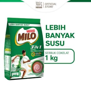 MILO 3in1 ACTIV-GO Susu Coklat Pouch 1kg