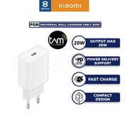 Wall Charger Kepala Adaptor Mini iPhone Xiaomi 20W USB C Fast Charging