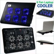 6 Fan Laptop Cooler Cooling Pad