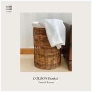 Laundry Basket Rattan Linen / Keranjang Cucian Besar Rotan - Colson Kode 133
