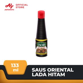 SAORI® Saus Lada Hitam Botol 133ml Saos Oriental Blackpepper Sauce