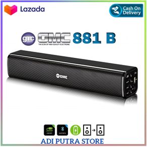 Speaker GMC 881B Bluetooth Portable Model Soundbar 25 W Suara Empuk