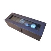 Jogja Craft BJ06RDCRO Watch Box organizer Kotak Tempat Jam Tangan [Isi 6] - Coklat