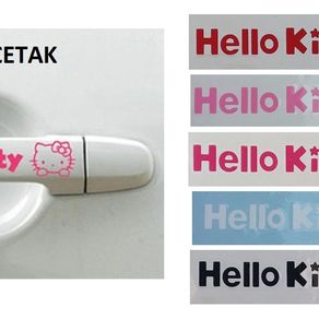 Hello Kitty Karakter Stiker Handle Pintu Mobil (isi 5 pcs)