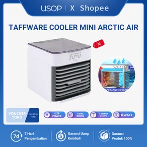 Taffware Humi Air Cooler Fan Mini Kipas AC Portable USB Air Cooler ultra 7 LED