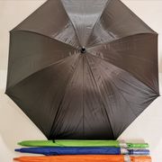 payung besar jumbo golf anti uv polos bisa custom sablon - hitam