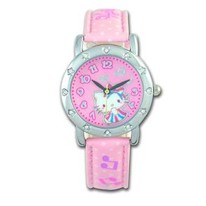 Jam Tangan Anak Hello Kitty  HKFR1344-01A  Leather Strap - Moment Watch