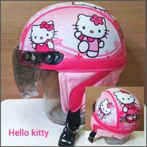 HELM ANAK RETRO LIMITED HELLOKITTY  - HELM ANAK CEWEK - HELM KARAKTER - HELM BOGO - HELM ANAK 5 TAHUN - HELM SEPEDA