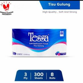 Tissue Gulung Tessa 8 roll 3 ply/ Tisue tesa 8roll 3ply/ Tisu toilet WC lembut