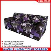 cover sarung pengganti sofabed 200x180x20 nomor 1 motif banyak pilihan
