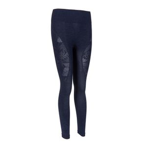 KIMJALY Celana Legging Wanita Seamless 7/8 Dynamic Yoga Blue - 8643588