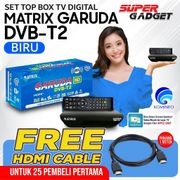 SET TOP BOX STB MATRIX GARUDA BIRU DVB-T2 Receiver Siaran TV Digital Murah Canggih Berkualitas Bisa COD