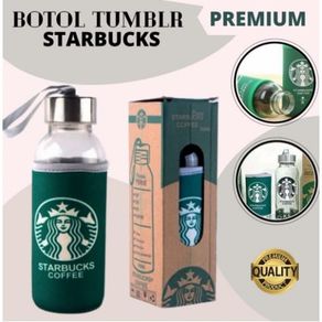 Botol Minum Kaca Starbucks - Tumbler Starbucks 300 ml