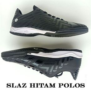best seller sepatu futsal specs acelelator slaz hitam - hitam 38