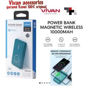 Vivan VPB-W12 Powerbank Magnetic Wireless 10000mAh