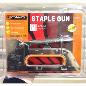 Stapler Gun CAMEL Staples Steples Tembak Jok Motor Gun Tacker 4mm-8mm CHROME SILVER