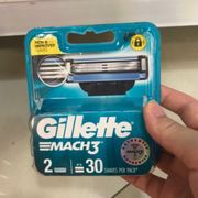 Gillette Gilete Gillete Gilette Mach 3 Isi Refill Refil Pisau Cukur Kumis Bulu Rambut isi 2 ORIGINAL