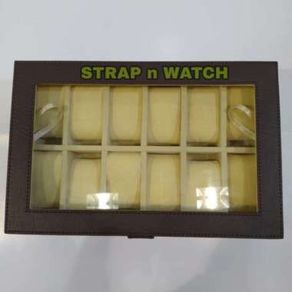 Kotak Jam Tangan Premium Watch Box Isi 12 Jam/Tempat Jam Tangan Box 12