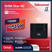 Telkomsel Orbit Star N2 Modem Wifi 4G High Speed Bonus Data