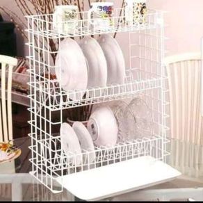 Rak piring dan gelas 3 susun Merk Modelline PLUS Tatakan B30ED+T