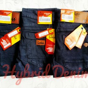 jeans pria panjang hitam slimfit 