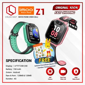 imoo watch z1 smartwatch jam tangan pintar anak - garansi resmi - pink