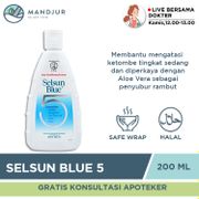 Selsun Blue 5 Shampoo 200 ML - Sampo Anti Ketombe, Menjaga Kesuburan Rambut