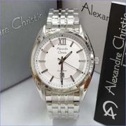 Jam Tangan Pria Alexandre Christie Silver Original