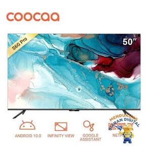 COOCAA TV 50" - Android 10.0 - Frameless - 2GB+32GB - Chamelleon Extreme 2.0 - Digital TV(50S6G PRO)