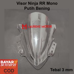 Visor Windshield Kawasaki Ninja 250 RR Mono Hitam dan Bening