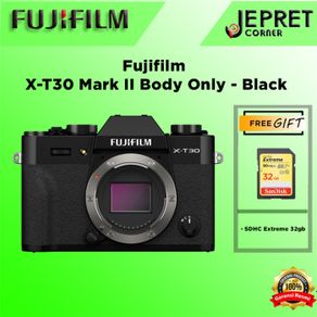fujifilm x-t30 / xt30 mark ii body only - black