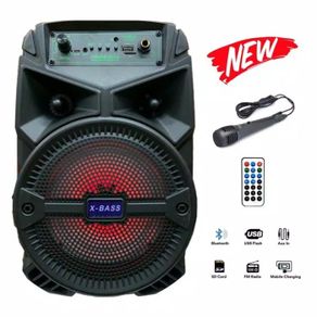 speaker fleco f-6011 abc portable bluetooth free mic