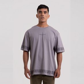 Greenlight Kaos Lengan Pendek Pria Oversize Fit Katun Polyster T-Shirt Casual Cotton Tee Men Abu 150223