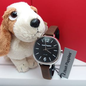 jam tangan wanita hush puppies hp. 3849l. 2502 silver leather brown
