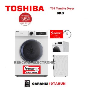 TOSHIBA TD-H80SEN Dryer Pengering 8Kg SENSEDRY- Free Ongkir- JABODETABEK