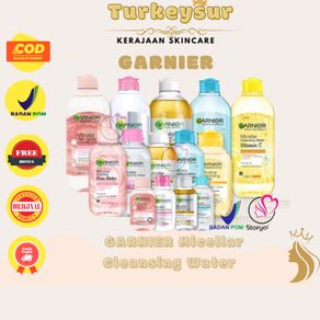 GARNIER Micellar Cleansing Water - Pink Blue BiPhase Oil Infused Vitamin C Rose 50ml 100ml 125ml 400ml Garnier